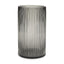 Mercana Dawn Tall Smokey Black Glass Vase