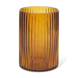 Mercana Dawn Short Amber Glass Vase