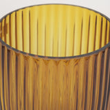 Mercana Dawn Short Amber Glass Vase