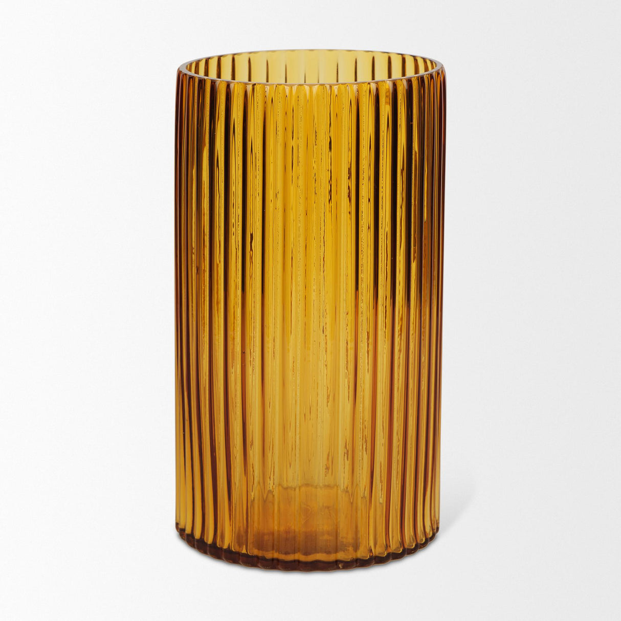 Mercana Dawn Tall Amber Glass Vase