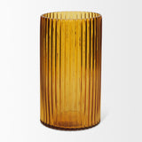 Mercana Dawn Tall Amber Glass Vase
