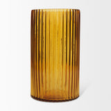 Mercana Dawn Tall Amber Glass Vase