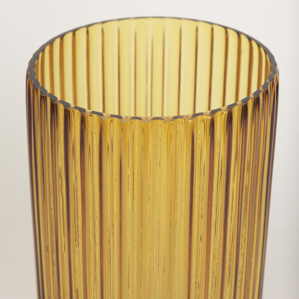 Mercana Dawn Tall Amber Glass Vase