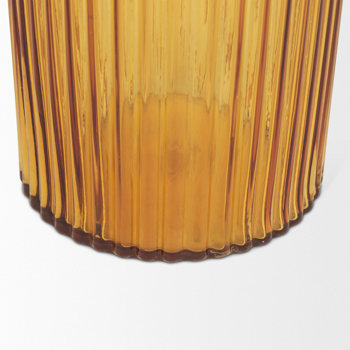 Mercana Dawn Tall Amber Glass Vase