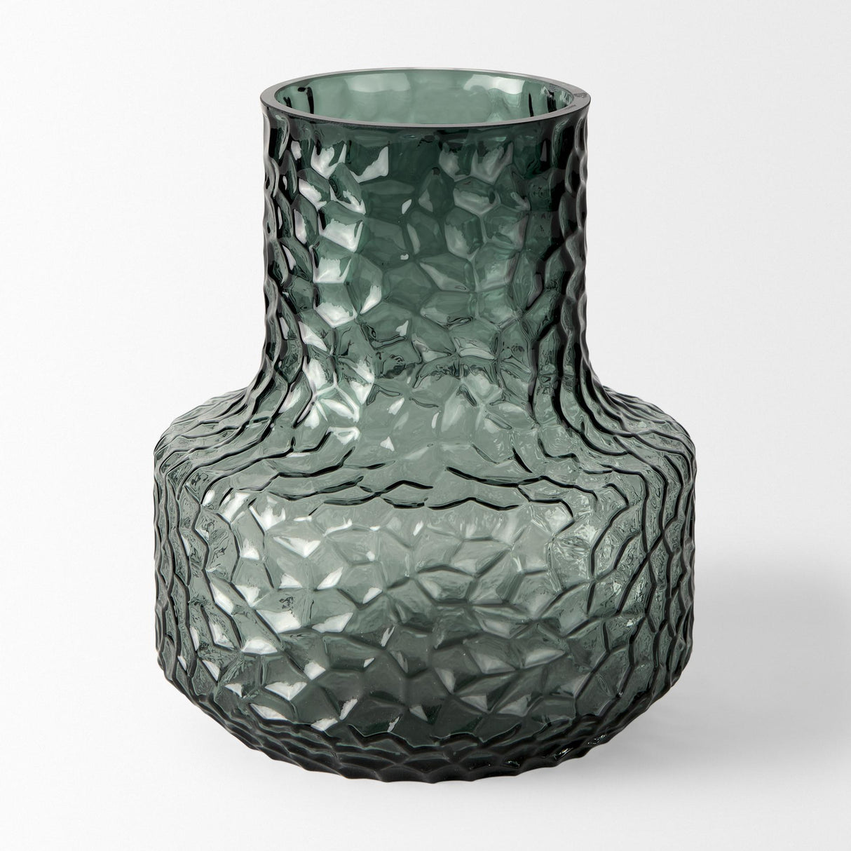 Mercana Jolene Short Green Glass Vase
