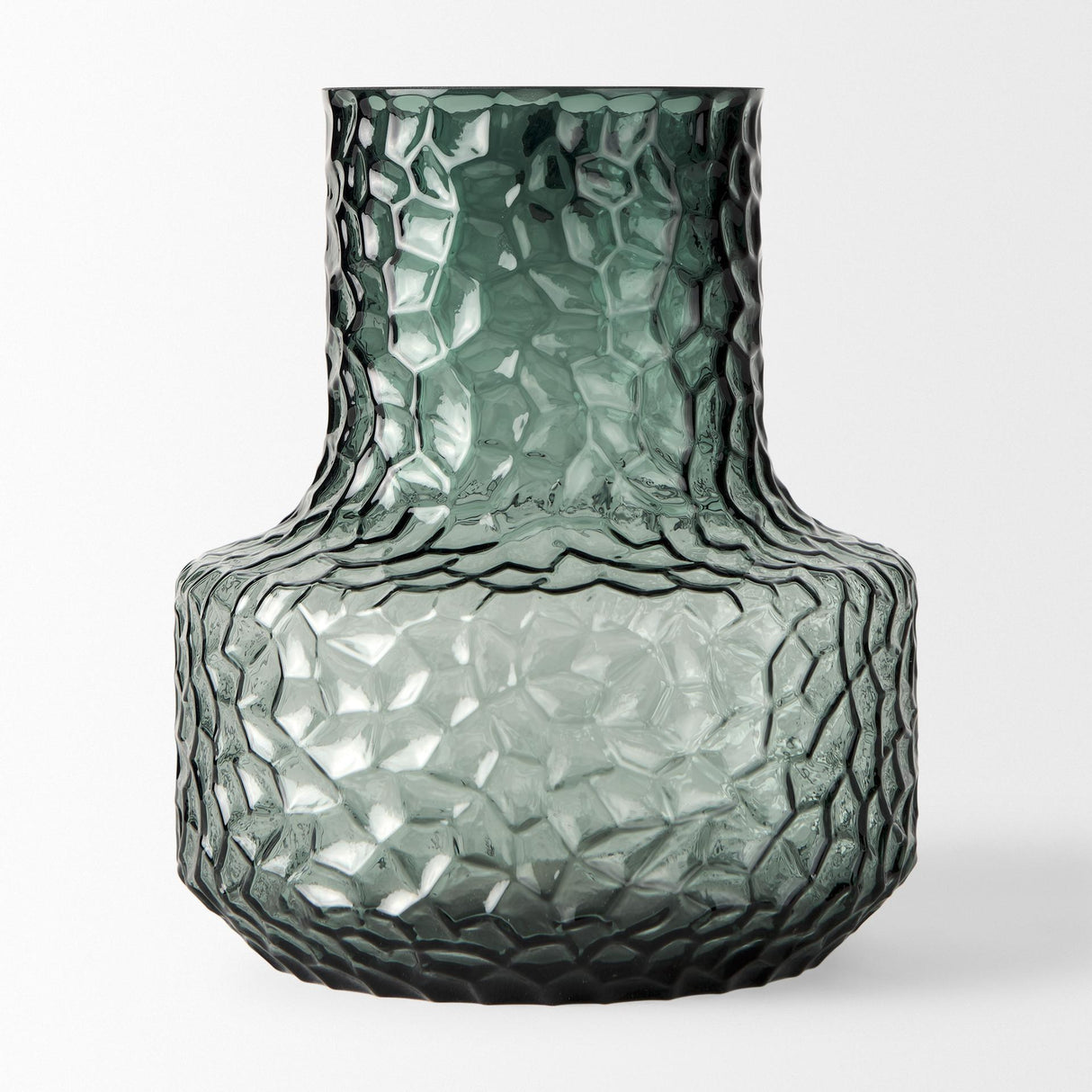 Mercana Jolene Short Green Glass Vase