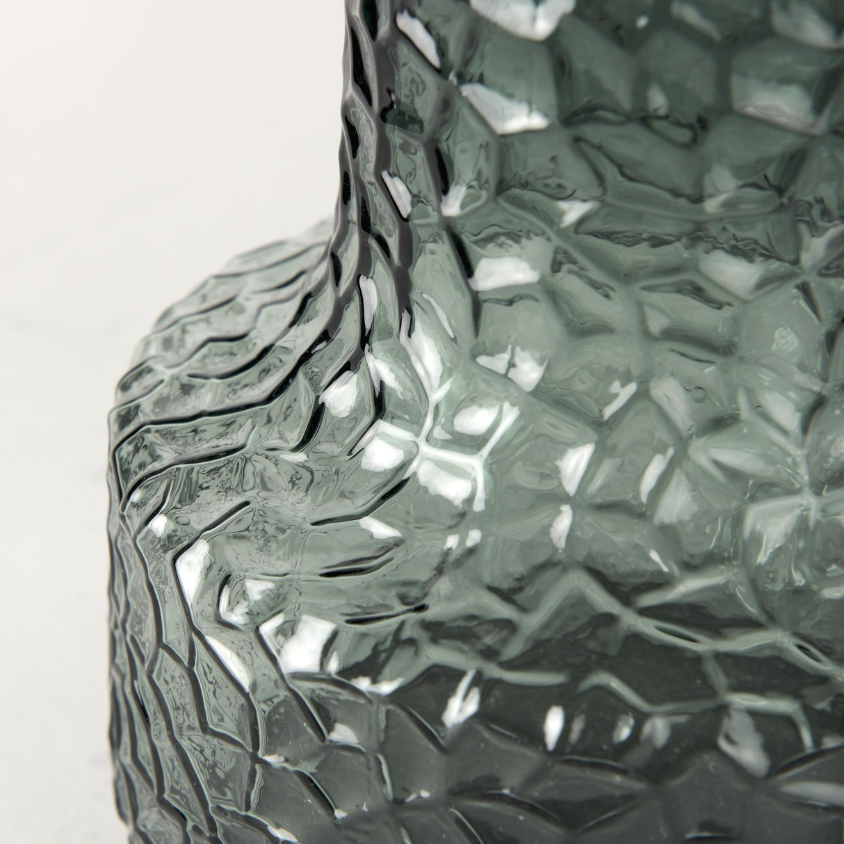 Mercana Jolene Short Green Glass Vase