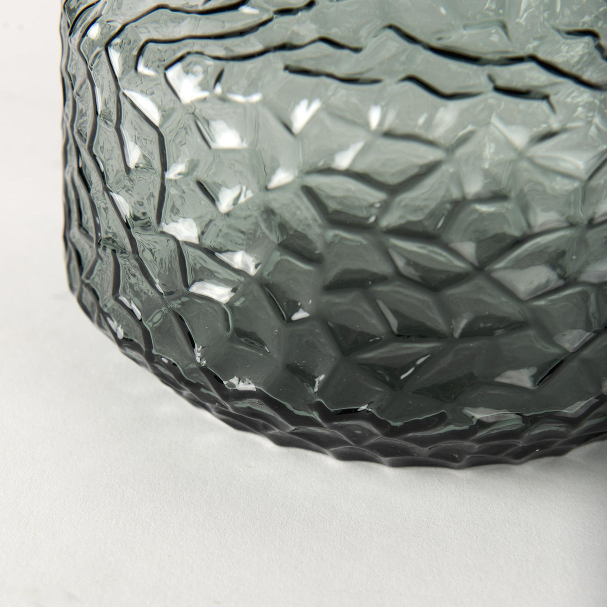 Mercana Jolene Short Green Glass Vase