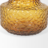 Mercana Jolene Short Amber Glass Vase