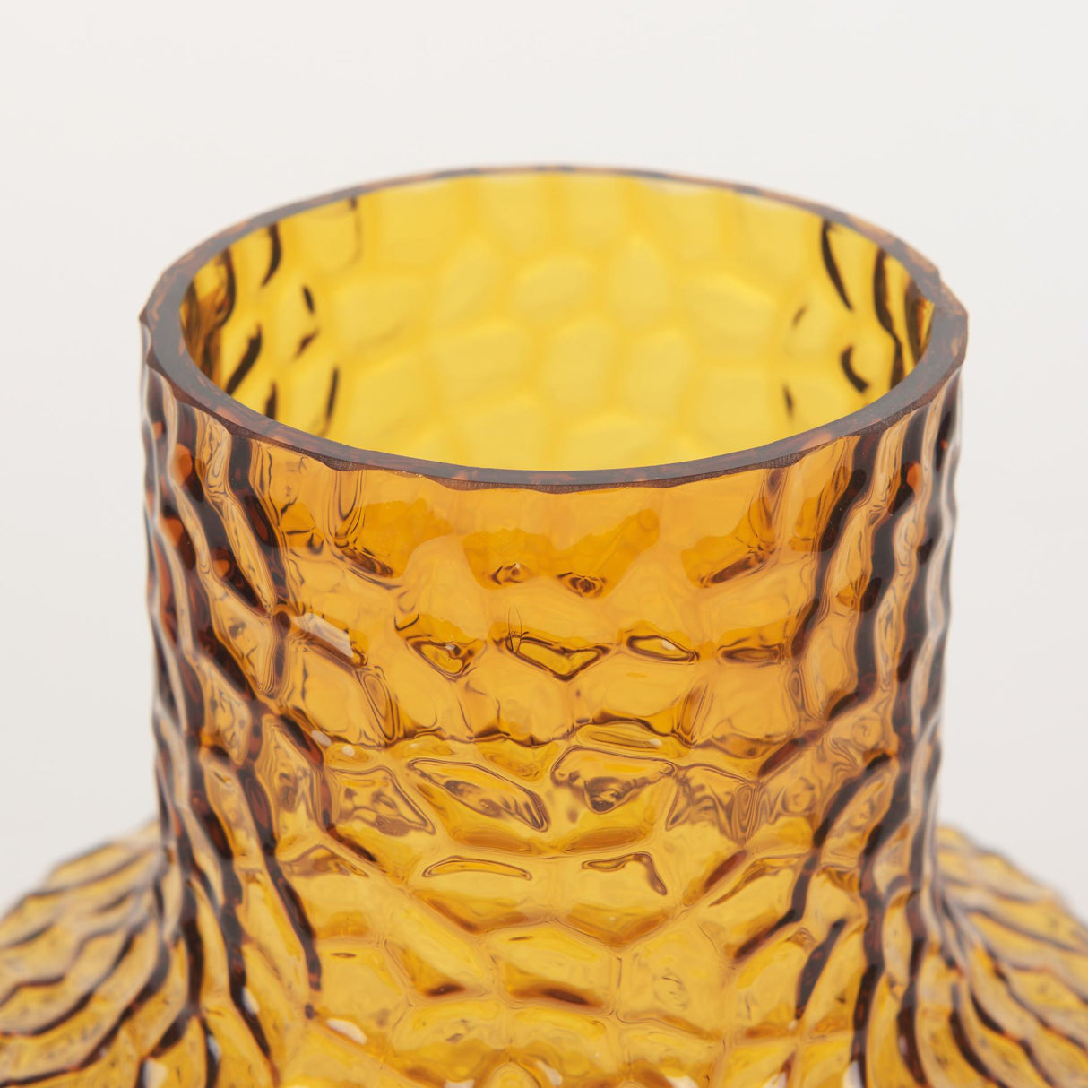 Mercana Jolene Short Amber Glass Vase