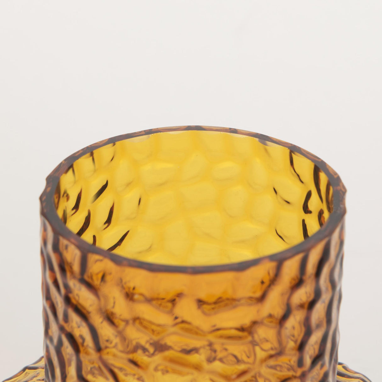 Mercana Jolene Short Amber Glass Vase