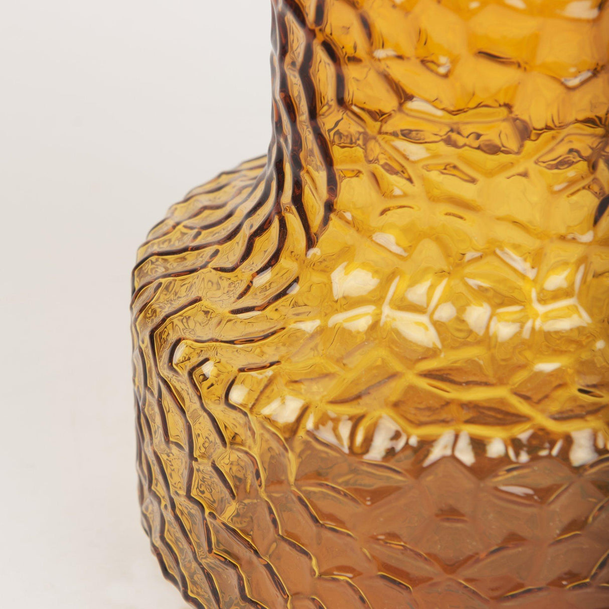 Mercana Jolene Short Amber Glass Vase