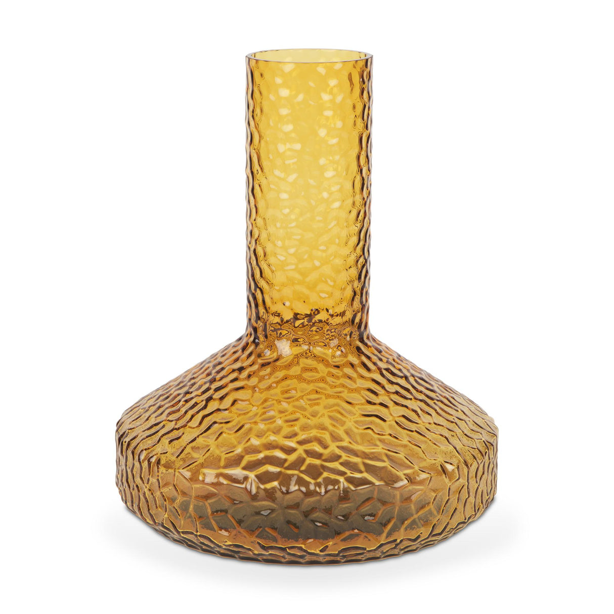 Mercana Jolene Tall Amber Glass Vase