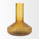 Mercana Jolene Tall Amber Glass Vase