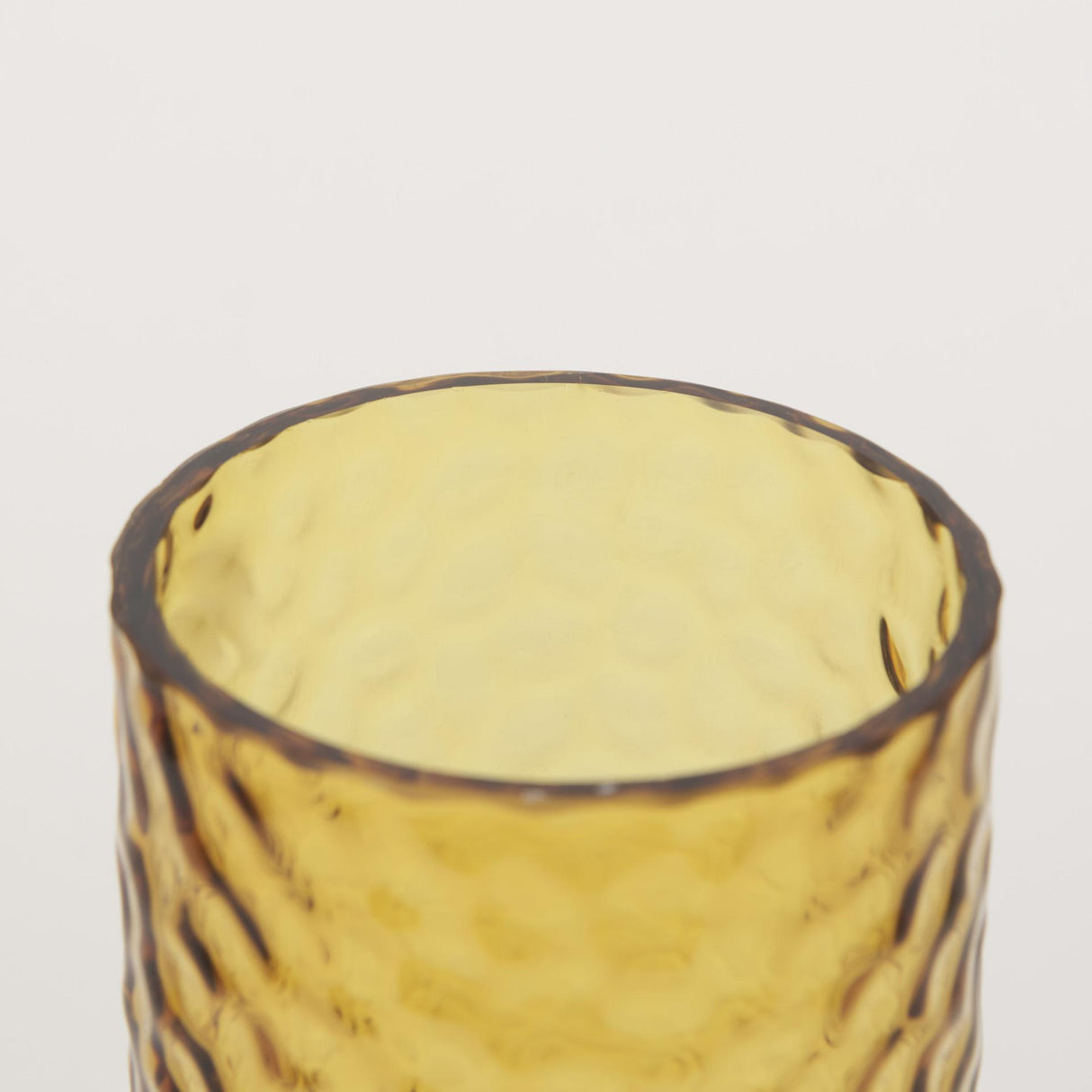 Mercana Jolene Tall Amber Glass Vase