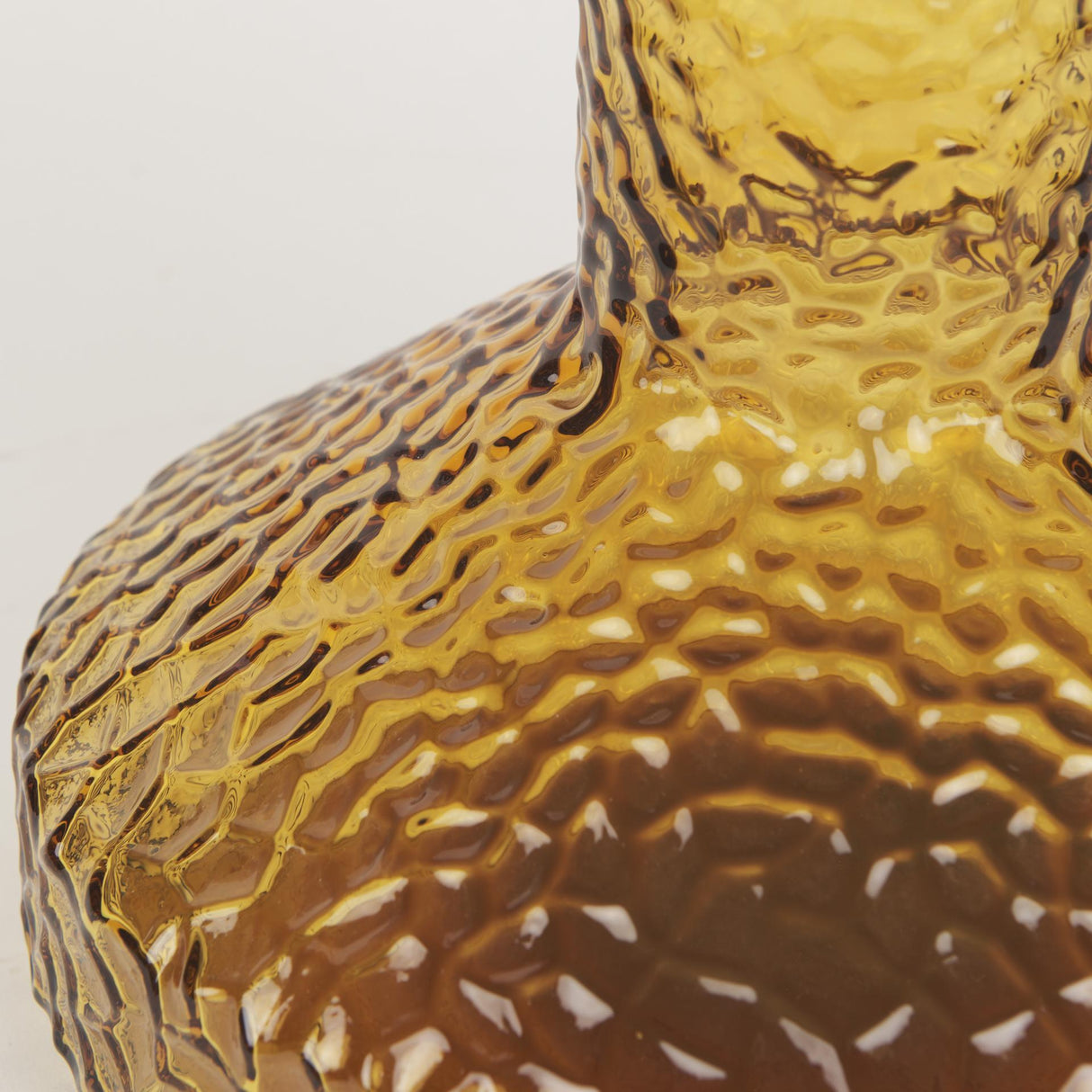 Mercana Jolene Tall Amber Glass Vase