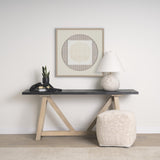 Mercana Khloe Small Cream Pouf