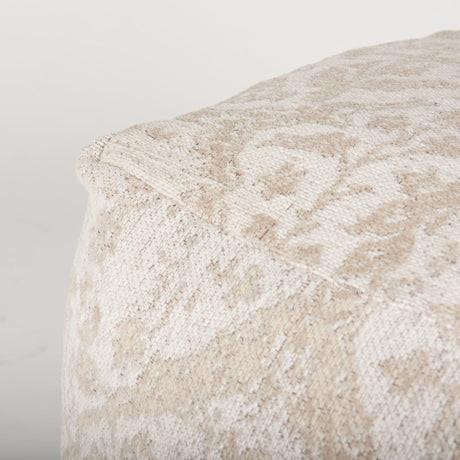 Mercana Khloe Small Cream Pouf