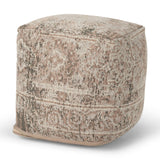 Mercana Khloe Small Taupe Pouf