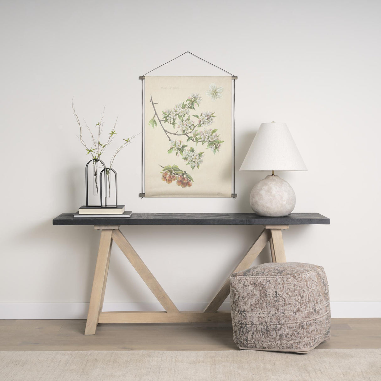 Mercana Khloe Small Taupe Pouf