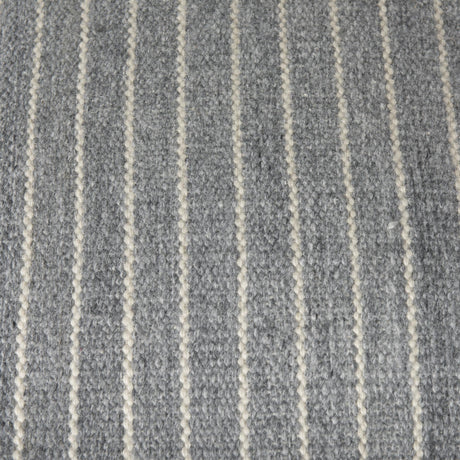 Mercana Kensie Large Blue Striped Pouf