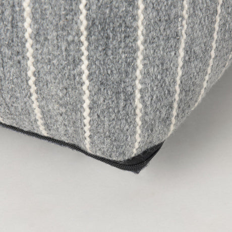 Mercana Kensie Large Blue Striped Pouf