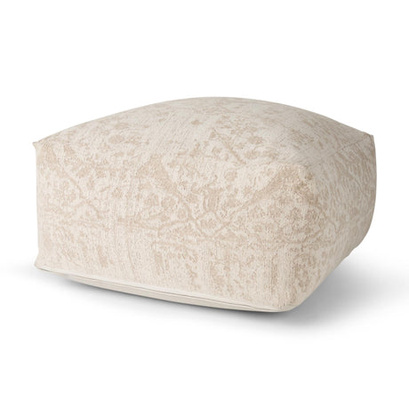 Mercana Khloe Large Cream Pouf