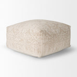 Mercana Khloe Large Cream Pouf