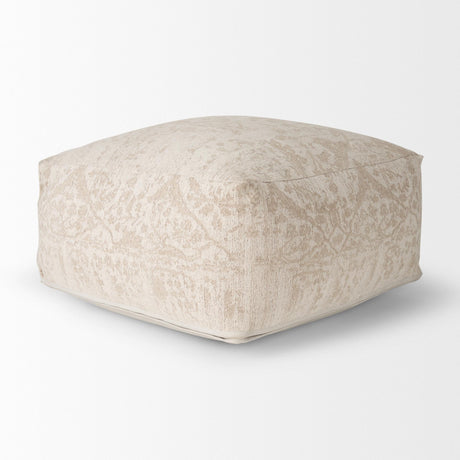 Mercana Khloe Large Cream Pouf