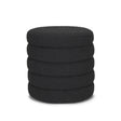 Mercana Elise Black Boucle Upholstered Storage Ottoman