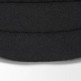 Mercana Elise Black Boucle Upholstered Storage Ottoman