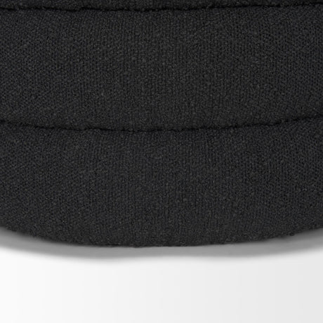 Mercana Elise Black Boucle Upholstered Storage Ottoman