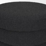 Mercana Elise Black Boucle Upholstered Storage Ottoman