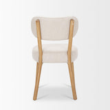 Mercana Owen Dining Chair W/ Medium Brown Wood and Beige Fabric