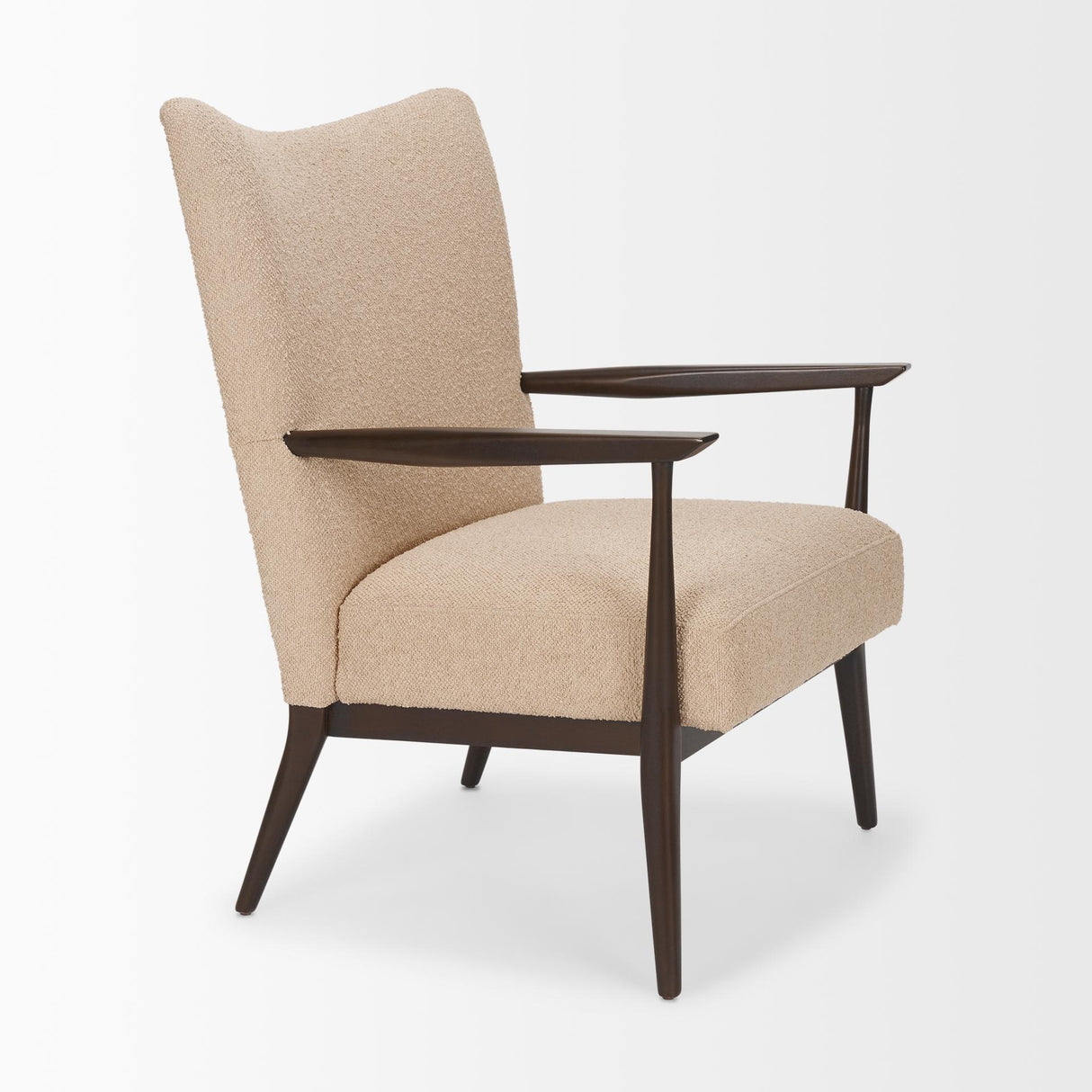 Mercana Argent Beige Boucle Accent Chair