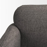 Mercana Hale Sofa W/ Medium Brown Wood and Gray Fabric