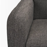Mercana Hale Sofa W/ Medium Brown Wood and Gray Fabric