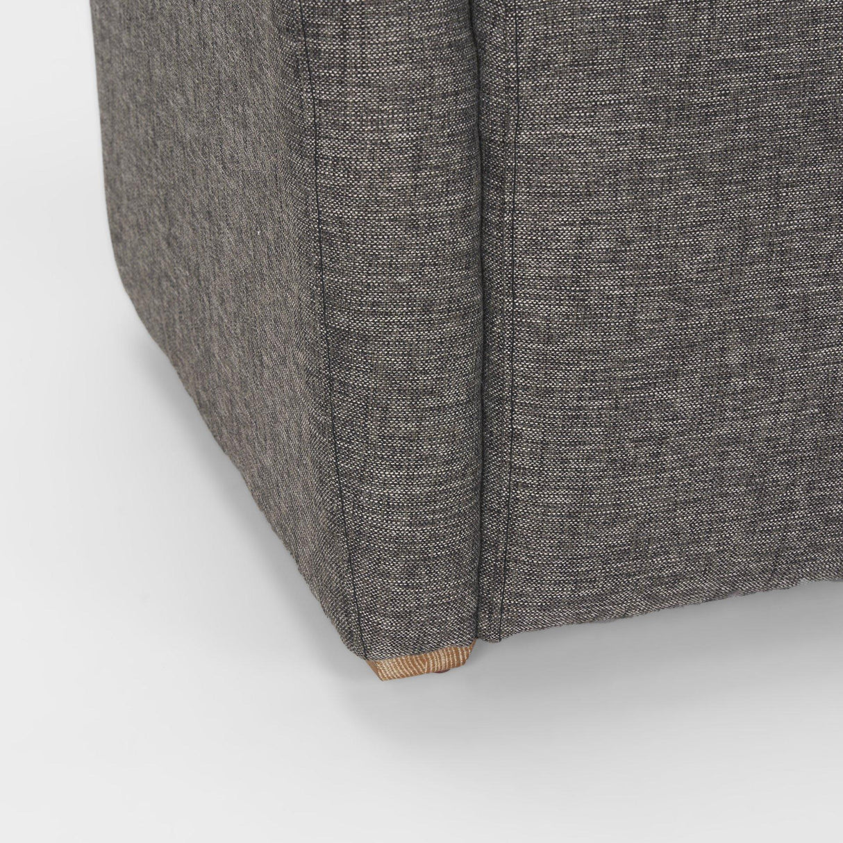 Mercana Dunstan Accent Chair Upholstered Gray Twill Fabric and Medium Brown Wood Feet