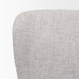 Mercana Hartt Dining Chair W/ Matte Black Metal Frame and Gray Fabric