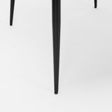 Mercana Hartt Dining Chair W/ Matte Black Metal Frame and Gray Fabric