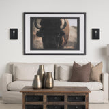 Mercana Cairn Matte Black Metal w/ Glass 1-Light Wall Sconce