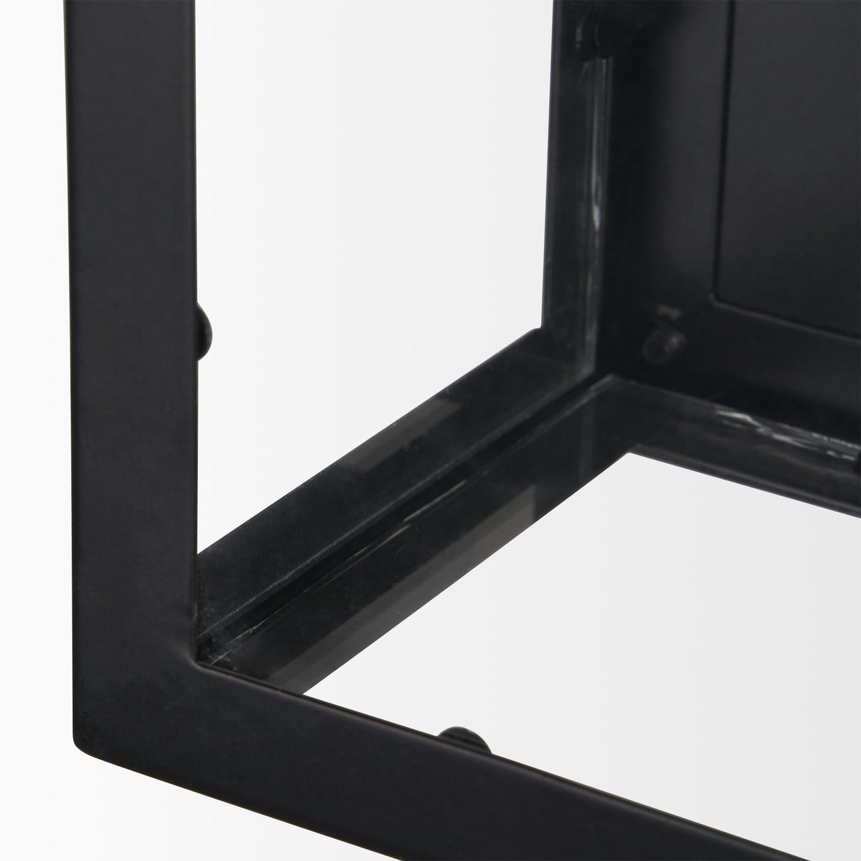 Mercana Cairn Matte Black Metal w/ Glass 1-Light Wall Sconce
