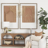 Mercana Colleen Antiqued Gold Metal 4-Light Chandelier
