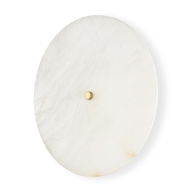 Mercana Dolly Brushed Gold Metal w/ Alabaster Shade 4-Light Wall Sconce