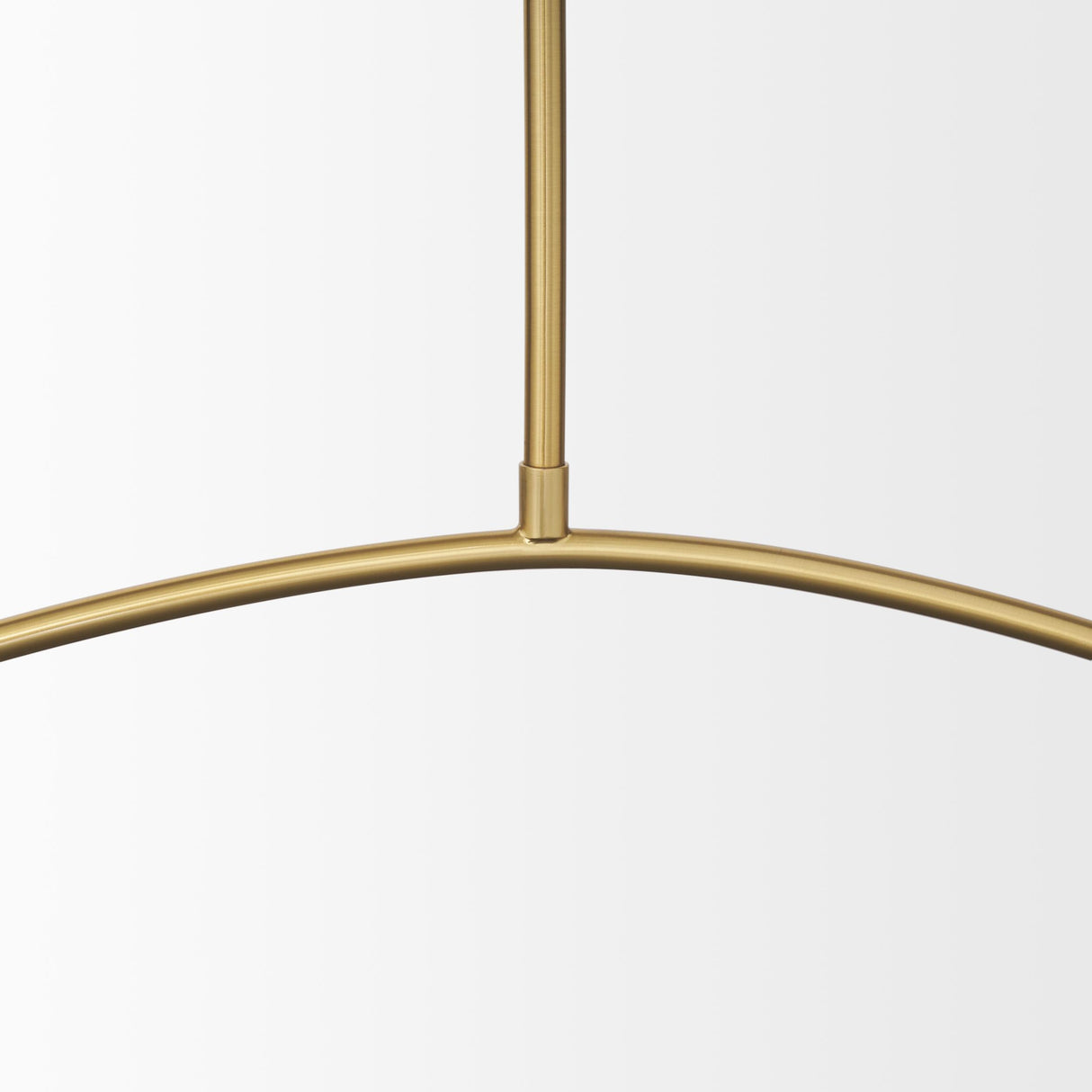 Mercana Cybill Brushed Brass w/ White Metal Shades 2-Light Chandelier