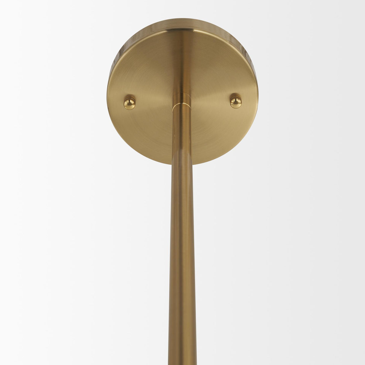 Mercana Cybill Brushed Brass w/ White Metal Shade 1-Light Wall Pendant