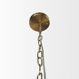 Mercana Britton Gold Metal w/ Clear Glass Globe 1-Light Pendant Light