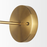 Mercana Britton Gold Metal w/ Clear Glass Globe 1-Light Wall Sconce