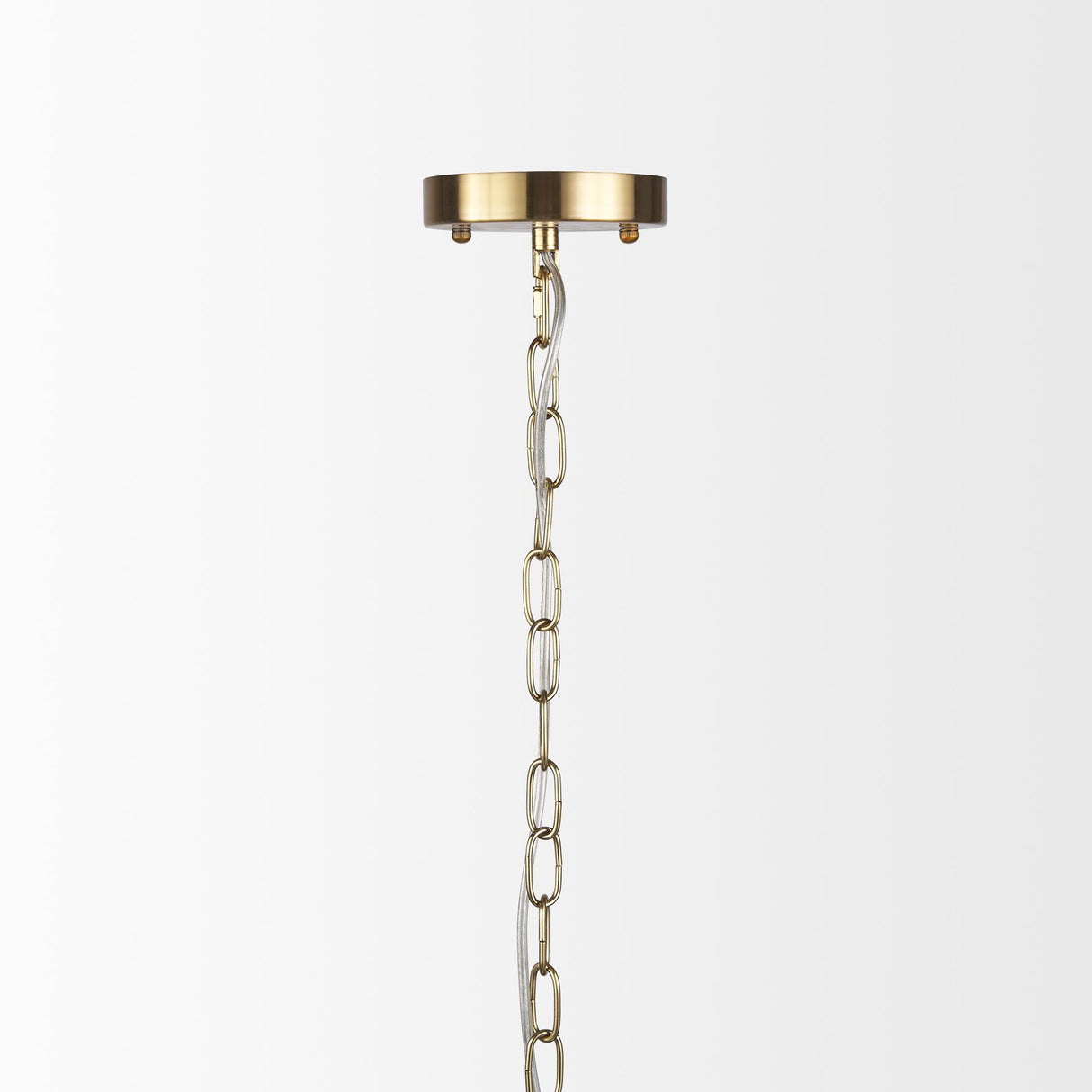 Mercana Britton Gold Metal w/ Clear Glass Globes 6-Light Chandelier
