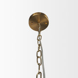 Mercana Britton Gold Metal w/ Clear Glass Globes 6-Light Chandelier